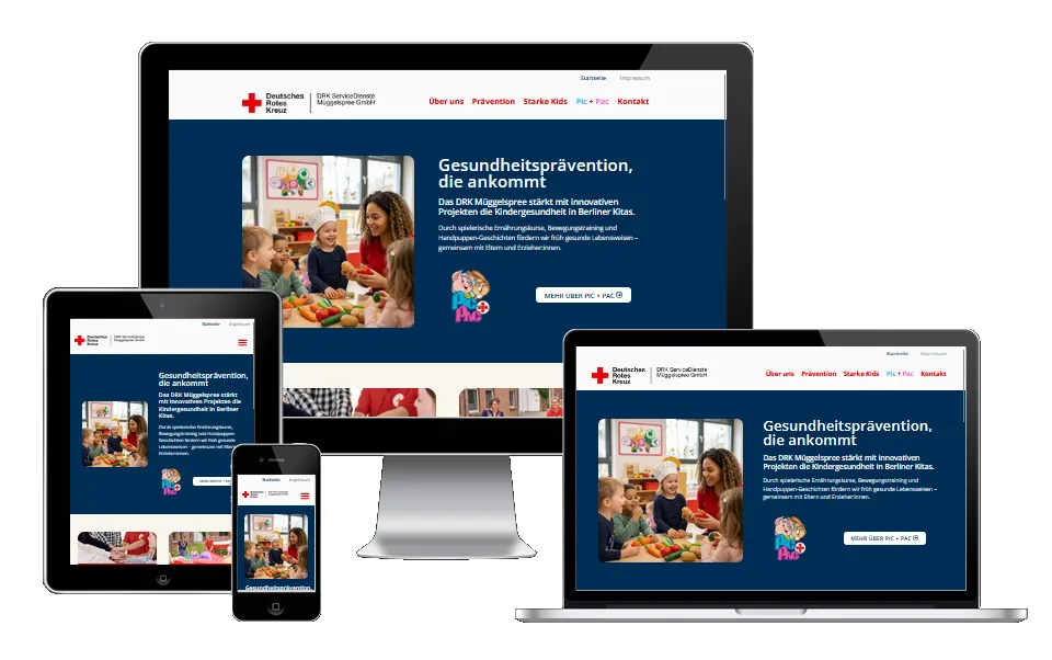 Beitragsbild Vorstellung Webprojekt DRKServicedienste